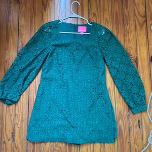 Lilly Pulitzer Green Eyelet Romper